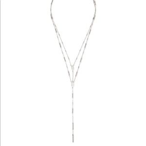 Kendra Scott Adelia Y Necklace In Silver